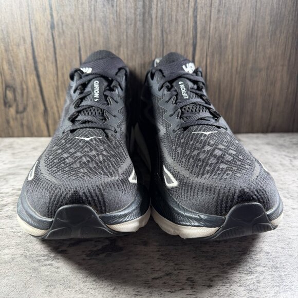 Hoka Clifton 9 Men\'s Size 9.5 D Black White Shoes main image 5